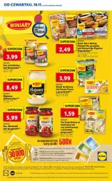 Gazetka promocyjna Lidl - GAZETKA OD 18.11 DO 21.11 - Gazetka - ważna od 21.11 do 21.11.2021 - strona 44 - produkty: Majonez, Top, Sos, Pur, Zupa, Winiary, Kosz, Sos czosnkowy, Rosół drobiowy, Rosół, Spaghetti