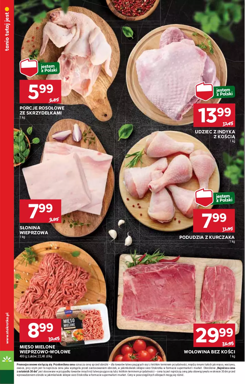 Gazetka promocyjna Stokrotka - Supermarket - ważna 17.10 do 23.10.2024 - strona 10 - produkty: HP, Kurczak, Mięso, Mięso mielone, Por, Wołowina, Wołowina bez kości