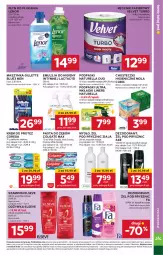 Gazetka promocyjna Stokrotka - Supermarket - Gazetka - ważna od 23.10 do 23.10.2024 - strona 29 - produkty: Elseve, Emulsja, Naturell, BIC, Corega, Papier, Lactacyd, Dezodorant, Pasta do zębów, Velvet, Szynka, Płyn do płukania, Ręcznik, Mola, Chusteczki, Szampon, Ziaja, Podpaski, Gillette, Maszynka, Odżywka, Mydło, Colgate, Wkładki, Lenor, Naturella, LG, HP, Fa