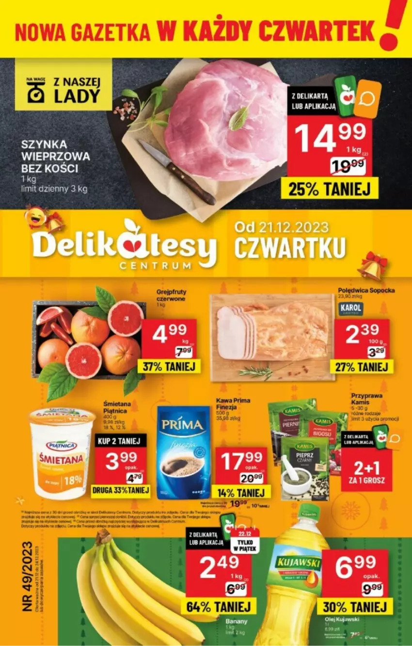 Gazetka promocyjna Delikatesy Centrum - ważna 21.12 do 24.12.2023 - strona 1 - produkty: Rum