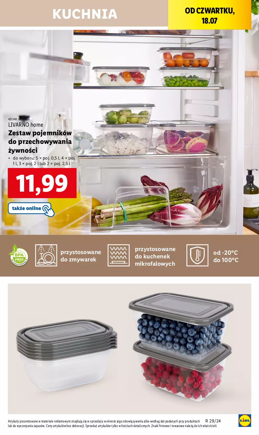 Gazetka promocyjna Lidl - GAZETKA - ważna 15.07 do 21.07.2024 - strona 15 - produkty: Fa, Ivar, Kuchnia, Pojemnik