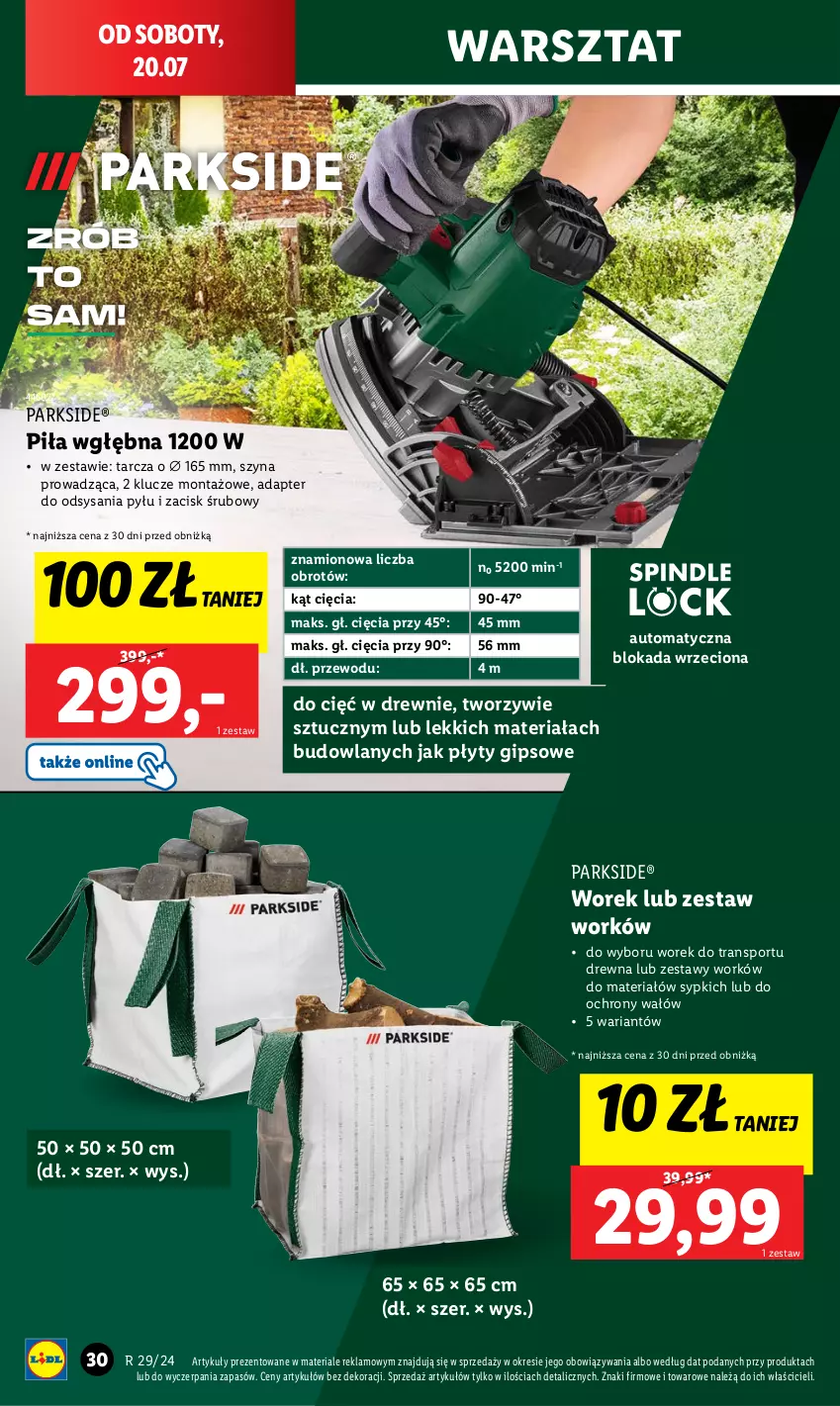 Gazetka promocyjna Lidl - GAZETKA - ważna 15.07 do 21.07.2024 - strona 32 - produkty: Parkside, Por, Sport, Szyna, Tran