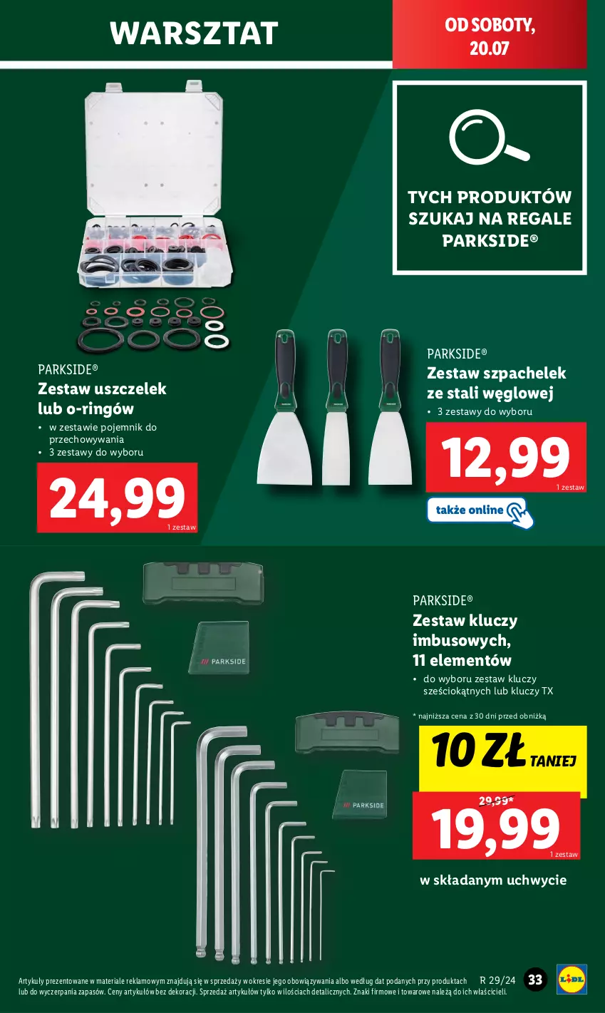 Gazetka promocyjna Lidl - GAZETKA - ważna 15.07 do 21.07.2024 - strona 35 - produkty: Parkside, Pojemnik, Pojemnik do przechowywania, Zestaw kluczy