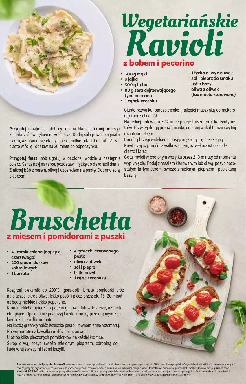 Gazetka promocyjna Stokrotka - Supermarket - ważna 24.07 do 30.07.2025 - strona 18 - produkty: Bazyl, Burrata, Chleb, Fa, Grill, Kawa, Klej, Makaron, Masło, Masło klarowane, Mięso, Nuty, Oliwa z oliwek, Owoce, Pecorino, Pesto, Piec, Piekarnik, Pieprz, Pomidorki, Por, Ser, Sól, Toster, Warzywa