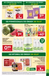 Gazetka promocyjna Stokrotka - Supermarket - Gazetka - ważna od 30.07 do 30.07.2025 - strona 5 - produkty: Makaron, Warzywa, Sok, Mus, Wafle, Lody, Morliny, Owoce, Arbuz, Woda, Mango, Olewnik, Mięso, Wafle tortowe