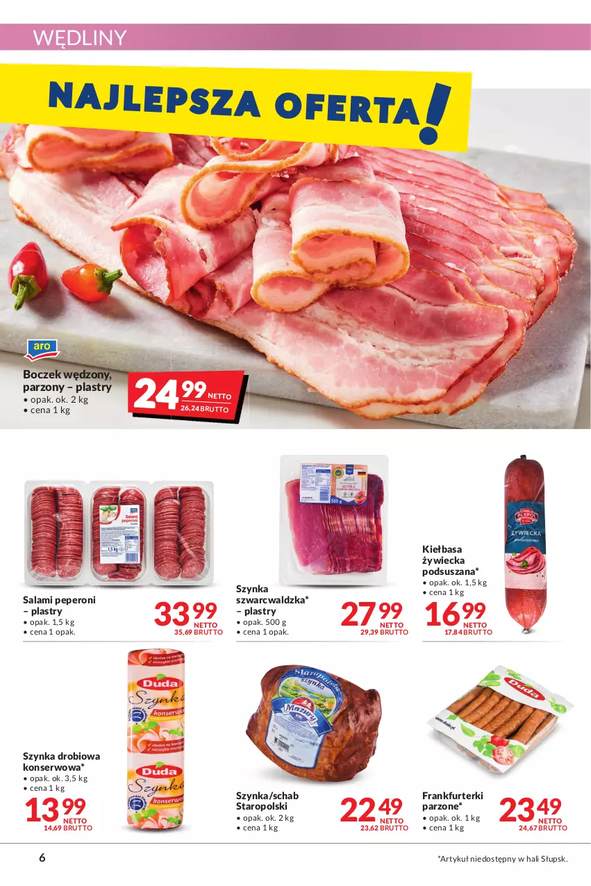 Gazetka promocyjna Makro - [Oferta promocyjna] Artykuły spożywcze i przemysłowe - ważna 27.12.2021 do 05.01.2022 - strona 6 - produkty: Boczek, Frankfurterki, Kiełbasa, Salami, Ser, Szynka