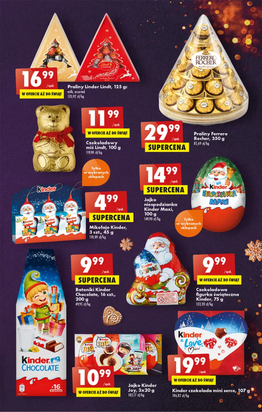 Gazetka promocyjna Biedronka - Gazetka - Biedronka.pl - ważna 08.12 do 14.12.2022 - strona 31 - produkty: Baton, Czekolada, Fa, Ferrero, Kinder, Lindor, Lindt, Praliny, Ser, Tonik