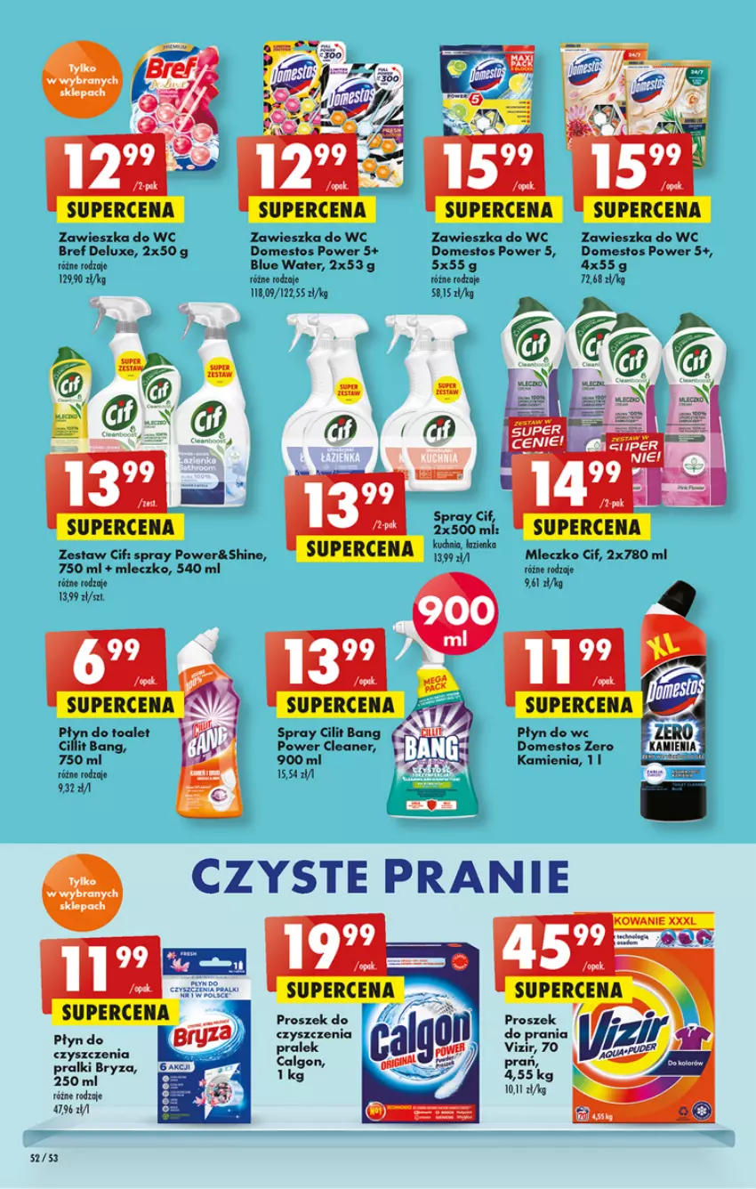 Gazetka promocyjna Biedronka - Gazetka - Biedronka.pl - ważna 08.12 do 14.12.2022 - strona 52 - produkty: Bref, Bryza, Calgon, Cif, Cillit Bang, Domestos, Kuchnia, LG, Mleczko, Płyn do wc, Por, Pralki, Zawieszka do wc