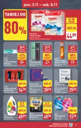 Gazetka promocyjna Aldi - Pełna oferta - Gazetka - ważna od 08.11 do 08.11.2025 - strona 21 - produkty: Balsam po goleniu, Krem nawilżający, Zestaw prezentowy, Krem do twarzy, Mus, Finish, Bref, Tablet, Proszek do prania, Perfum, Pasta do zębów, Taft, Tabletki musujące, Ziaja, Lakier do włosów, Zmywarki, Elmex, Ariel, Suplement diety, Tabletki do zmywarki, Lakier, Fa