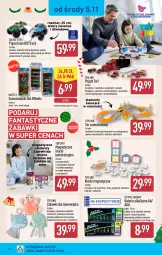 Gazetka promocyjna Aldi - Pełna oferta - Gazetka - ważna od 08.11 do 08.11.2025 - strona 28 - produkty: Sok, Amol, Chodzik, Samochodziki, Pojazd, Tran, Mattel, Baterie alkaliczne, Monster truck, Fanta, Klocki, Opony, Poduszka, Hot Wheels, Samolot, Fa