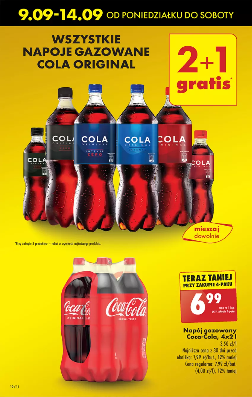 Gazetka promocyjna Biedronka - Od poniedzialku - ważna 09.09 do 14.09.2024 - strona 12 - produkty: Coca-Cola, Gin, Napój, Napój gazowany, Napoje, Tera