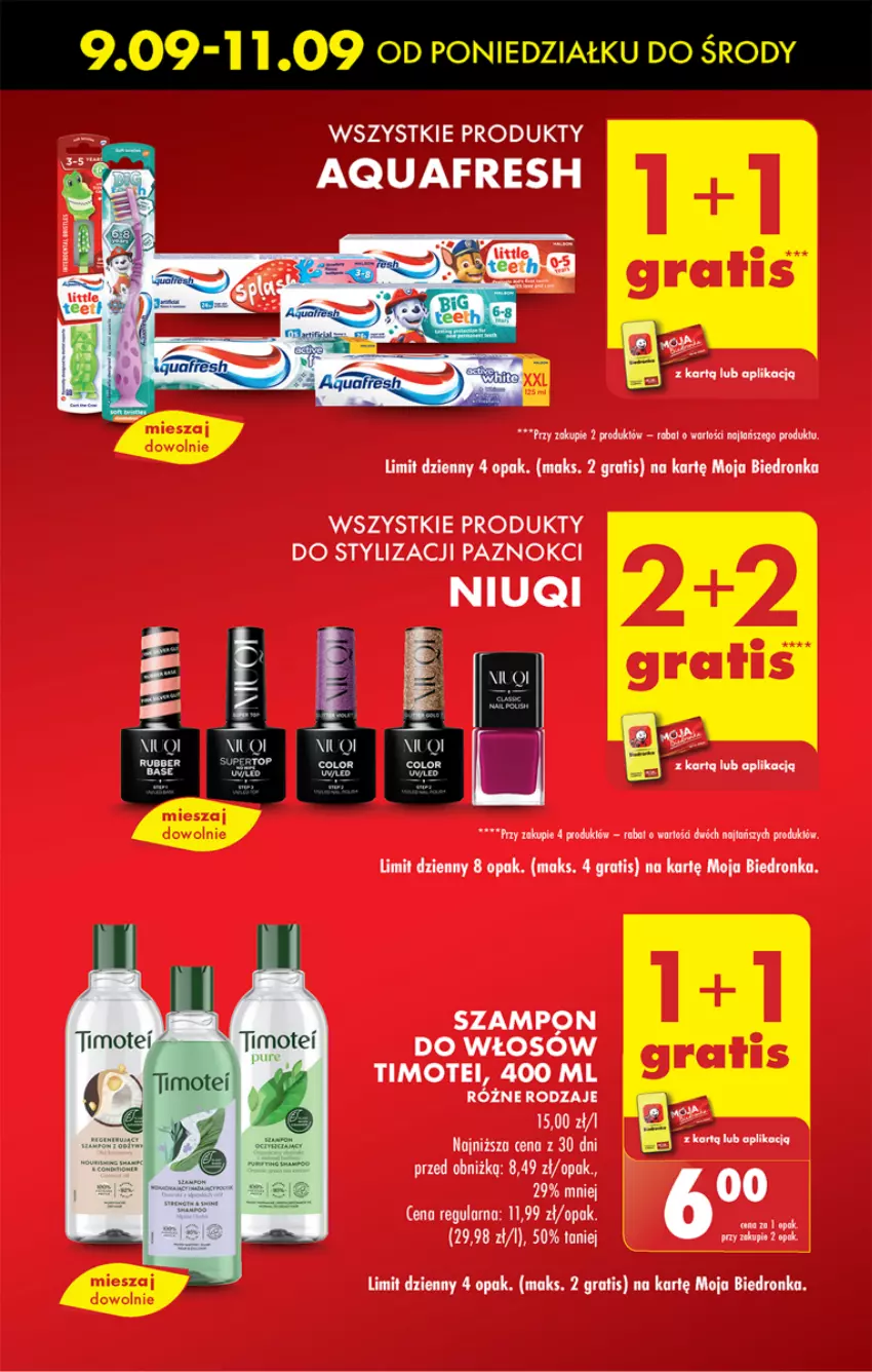 Gazetka promocyjna Biedronka - Od poniedzialku - ważna 09.09 do 14.09.2024 - strona 15 - produkty: Aquafresh, Dron, Gra, Niuqi, Szampon