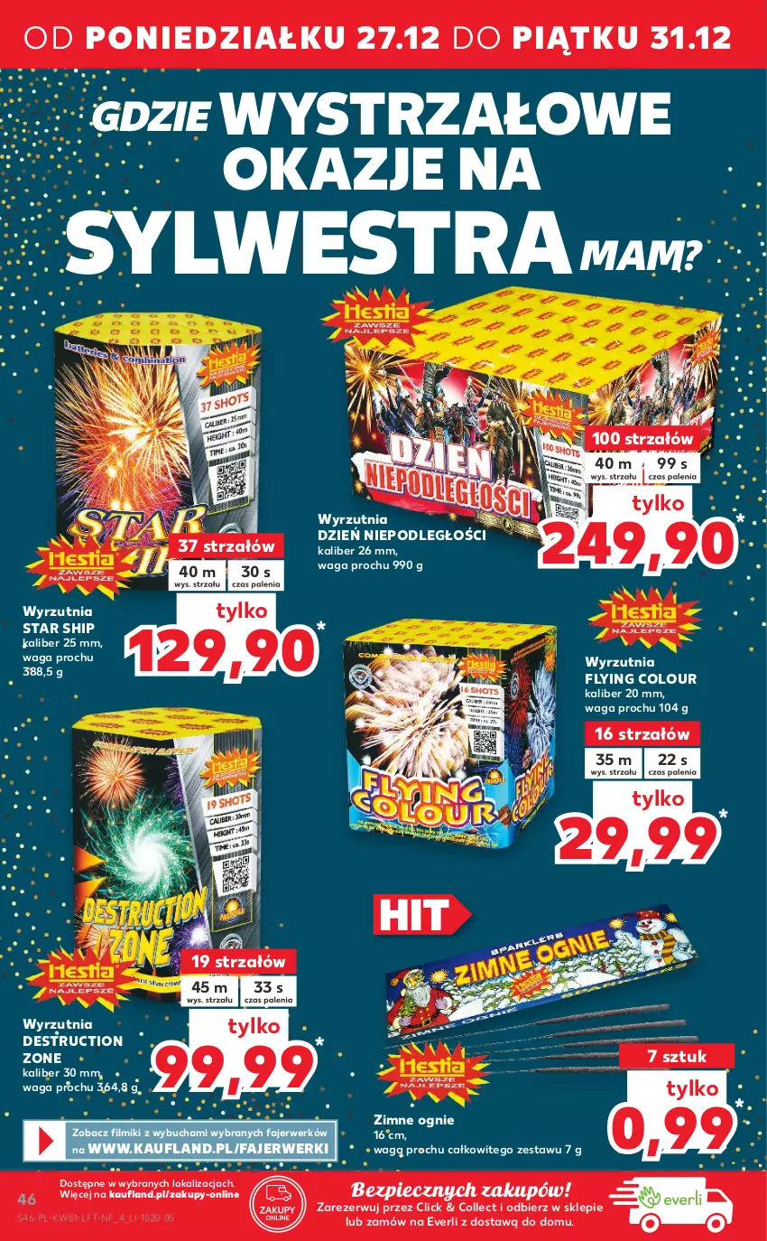 Gazetka promocyjna Kaufland - OFERTA TYGODNIA - ważna 22.12 do 28.12.2021 - strona 46 - produkty: Fa, Piec, Strzałów, Waga, Wyrzutnia