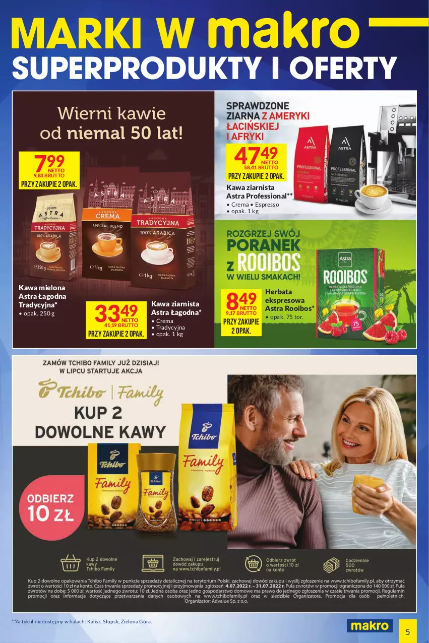 Gazetka promocyjna Makro - [Oferta specjalna] Marki w MAKRO - ważna 12.07 do 25.07.2022 - strona 5 - produkty: Herbata, Kawa, Kawa mielona, Kawa ziarnista