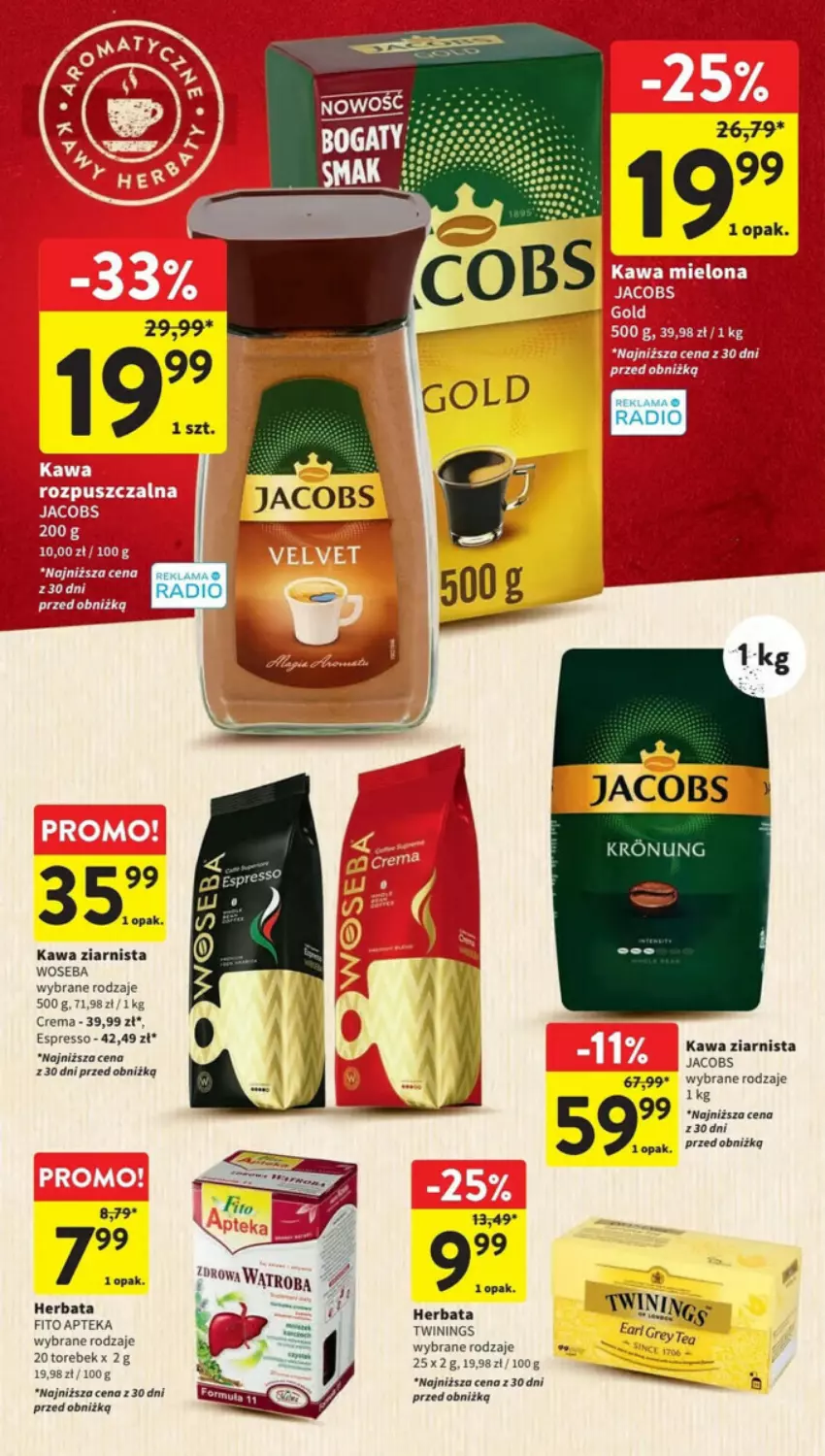 Gazetka promocyjna Intermarche - ważna 26.10 do 31.10.2023 - strona 26 - produkty: Apteka, Herbata, Kawa, Kawa ziarnista, Woseba