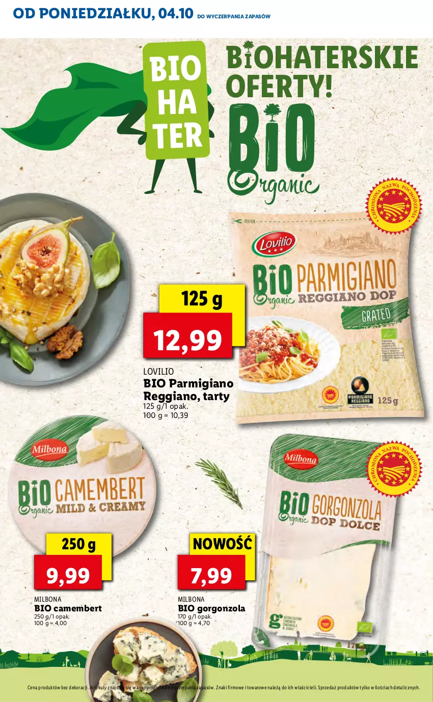 Gazetka promocyjna Lidl - KATALOG Z OFERTĄ BIO - ważna 04.10 do 07.10.2021 - strona 6 - produkty: Camembert, Gorgonzola, Lovi