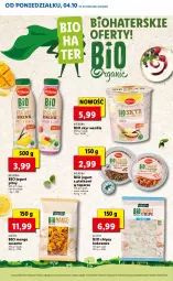 Gazetka promocyjna Lidl - KATALOG Z OFERTĄ BIO - Gazetka - ważna od 07.10 do 07.10.2021 - strona 14 - produkty: Top, Jogurt, Chipsy, Mango suszone, Mango, Jogurt pitny, Kokos