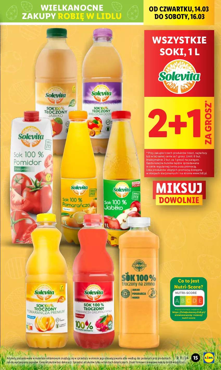 Gazetka promocyjna Lidl - GAZETKA - ważna 14.03 do 16.03.2024 - strona 15 - produkty: Olej, Sok, Wazon