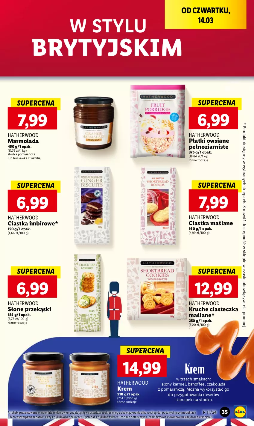 Gazetka promocyjna Lidl - GAZETKA - ważna 14.03 do 16.03.2024 - strona 39 - produkty: Ciastka, Czekolada, Deser, Imbir, Marmolada, Mola, Płatki owsiane, Ser