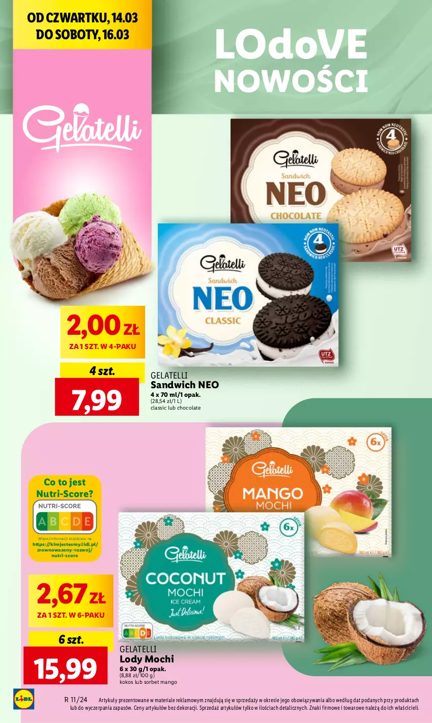 Gazetka promocyjna Lidl - GAZETKA - ważna 14.03 do 16.03.2024 - strona 44 - produkty: Dove, Kokos, Lody, Mango, Wazon