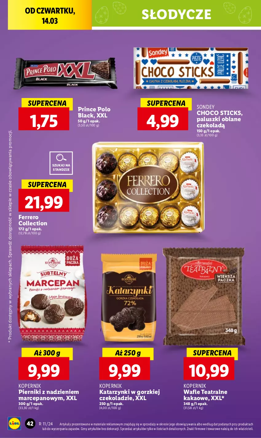 Gazetka promocyjna Lidl - GAZETKA - ważna 14.03 do 16.03.2024 - strona 48 - produkty: Kakao, Lack, Prince Polo