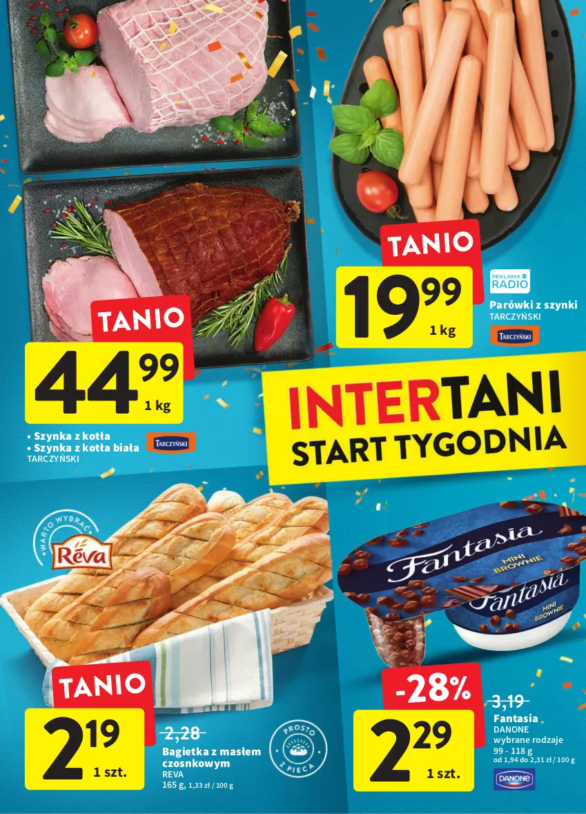 Gazetka promocyjna Intermarche - Gazetka Intermarche - ważna 13.10 do 19.10.2022 - strona 38 - produkty: Bagietka, Danone, Fa, Fanta, Parówki, Parówki z szynki, Szynka, Tarczyński