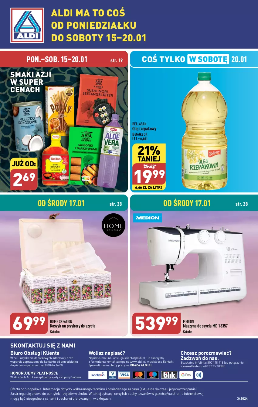 Gazetka promocyjna Aldi - Pełna oferta - ważna 15.01 do 20.01.2024 - strona 36 - produkty: Bell, Bella, Biuro, Kosz, O nas, Olej, Olej rzepakowy, Por, Szyna