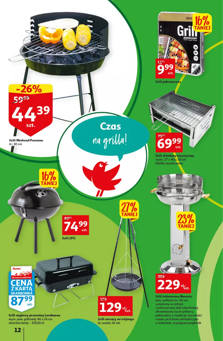 Gazetka promocyjna Auchan - Zadbaj o piękny ogród Hipermarkety - ważna 12.05 do 21.05.2022 - strona 12 - produkty: Cynk, Grill, Sok