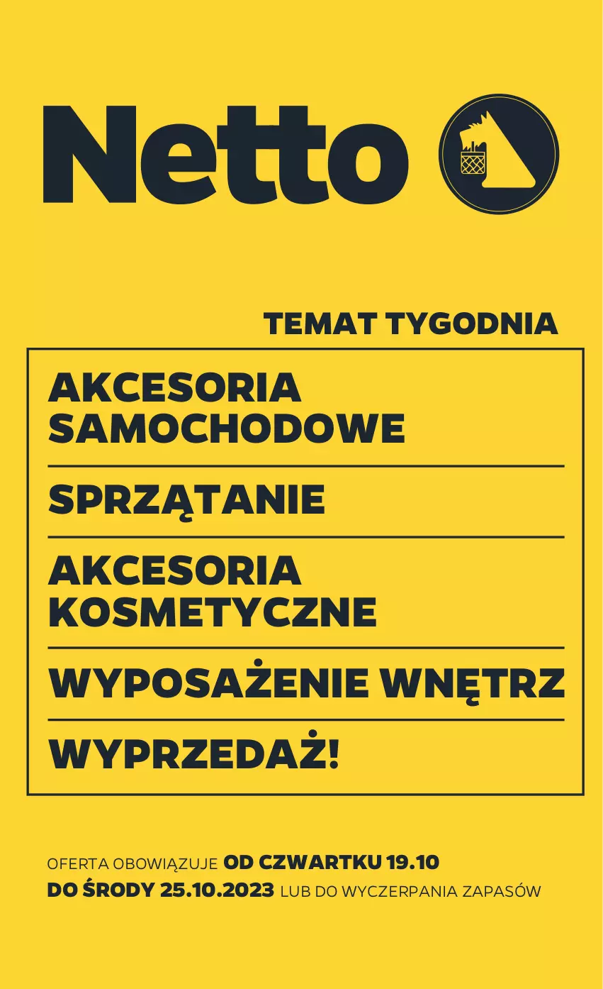 Gazetka promocyjna Netto - Akcesoria i dodatki - ważna 19.10 do 25.10.2023 - strona 1 - produkty: Sprzątanie