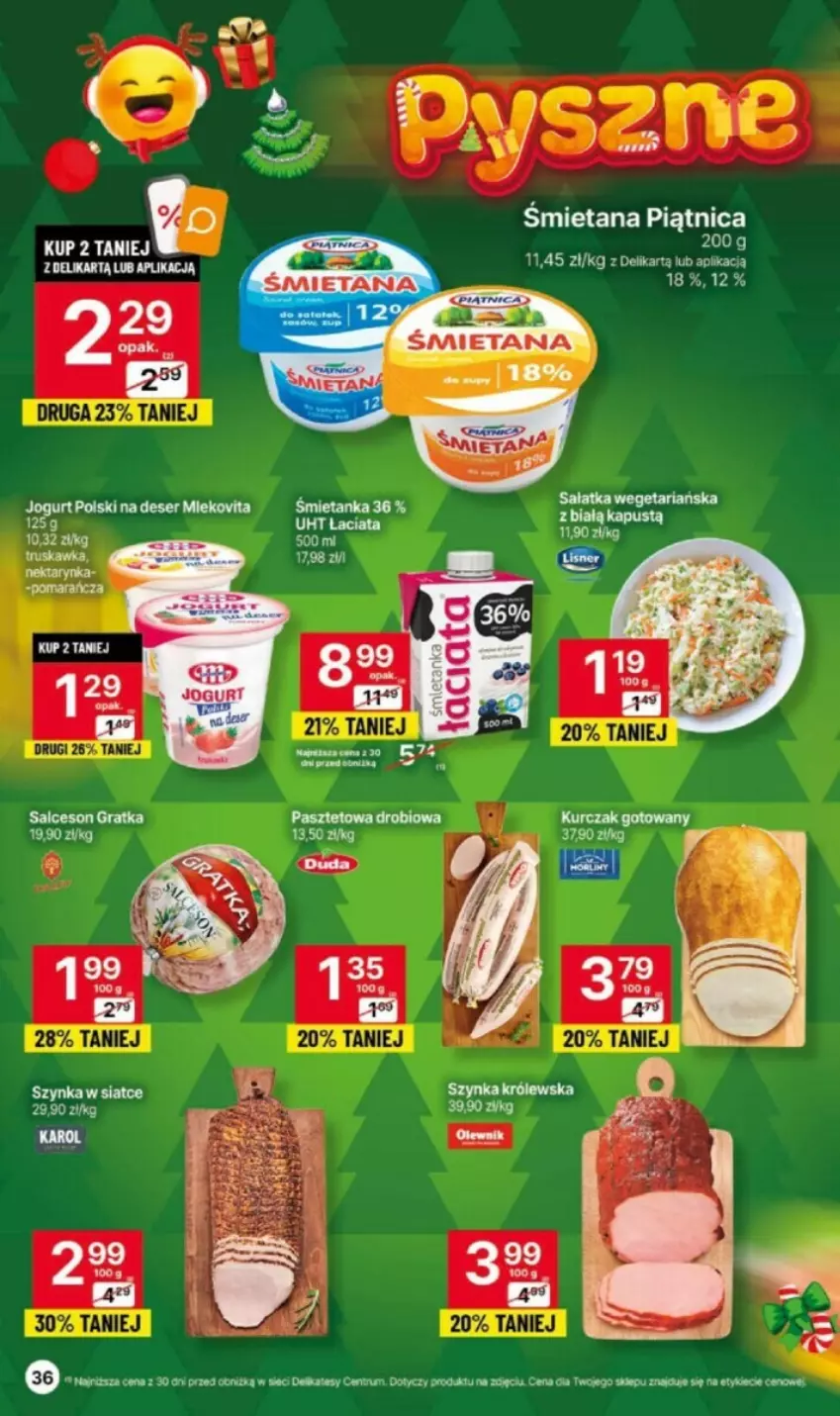 Gazetka promocyjna Delikatesy Centrum - ważna 02.11 do 08.11.2023 - strona 30 - produkty: Deser, Gra, Jogurt, Kurczak, Piątnica, Rum, Salceson, Ser, Szynka