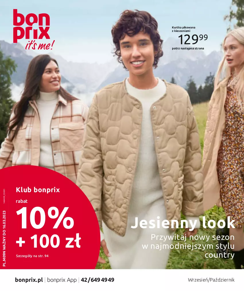 Gazetka promocyjna Bonprix - Jesienny look - ważna 16.09.2022 do 16.03.2023 - strona 1 - produkty: Kurtka