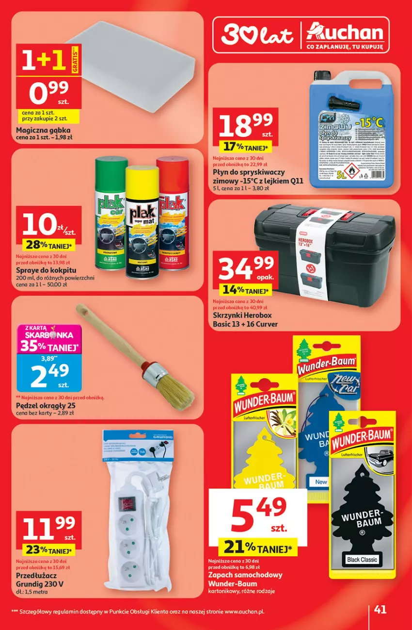 Gazetka promocyjna Auchan - Gazetka 30 Lat Hipermarket Auchan - ważna 08.01 do 14.01.2026 - strona 41 - produkty: Płyn do spryskiwaczy