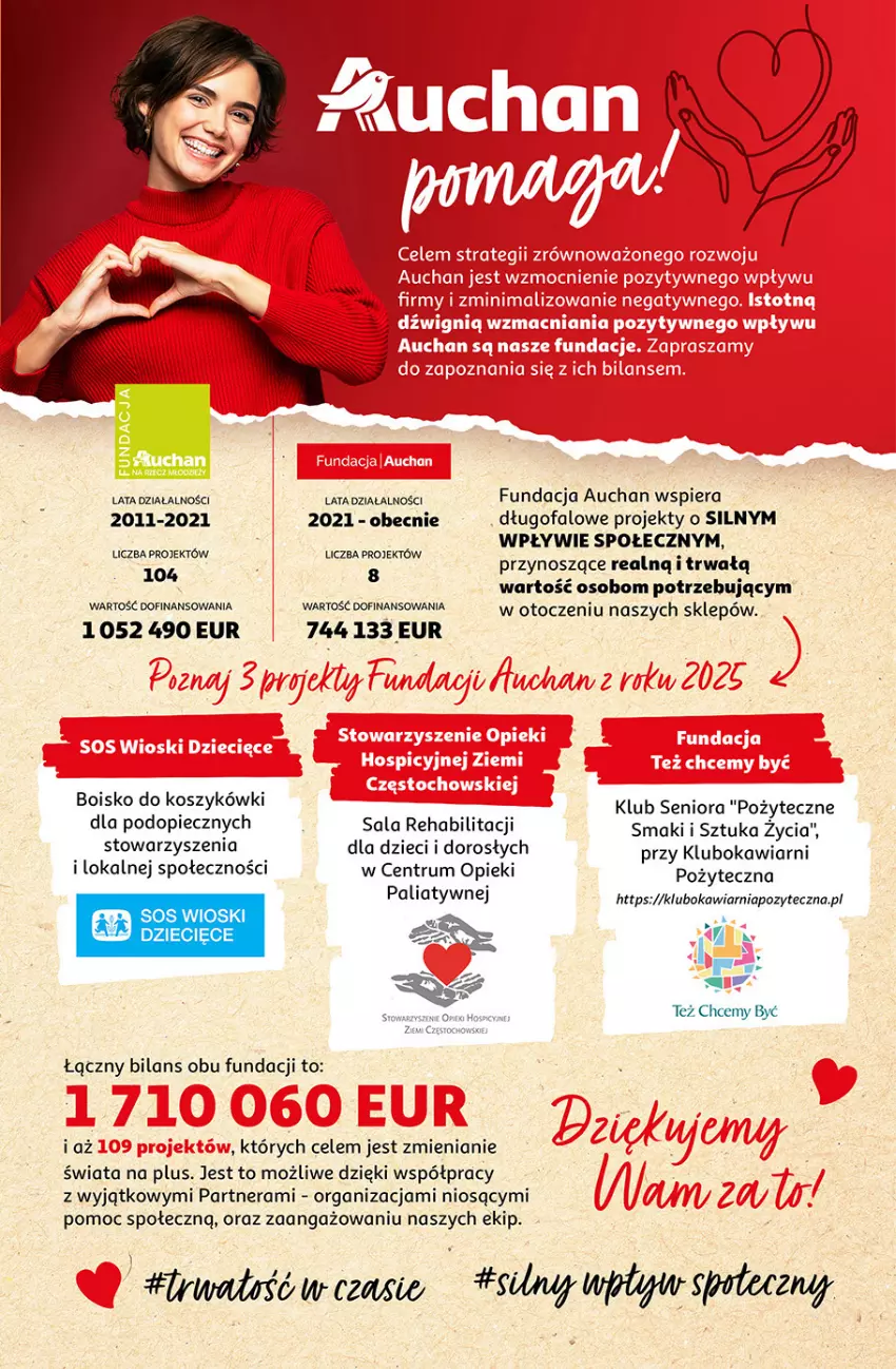 Gazetka promocyjna Auchan - Gazetka 30 Lat Hipermarket Auchan - ważna 08.01 do 14.01.2026 - strona 44 - produkty: Dzieci, Fa, Kosz, Piec, Rum, Sos