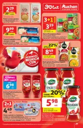 Gazetka promocyjna Auchan - Gazetka 30 Lat Hipermarket Auchan - Gazetka - ważna od 14.01 do 14.01.2026 - strona 29 - produkty: Ketchup, Sos, Ser, Kawa, Płatki owsiane, Tuńczyk, Pudliszki, Olej, Knorr, Danie gotowe