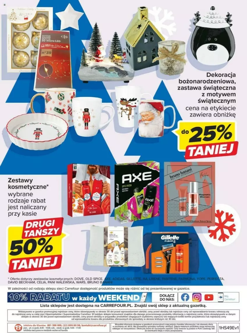 Gazetka promocyjna Carrefour - ważna 09.12 do 12.12.2023 - strona 4 - produkty: David Beckham, Dove, O nas, Old Spice