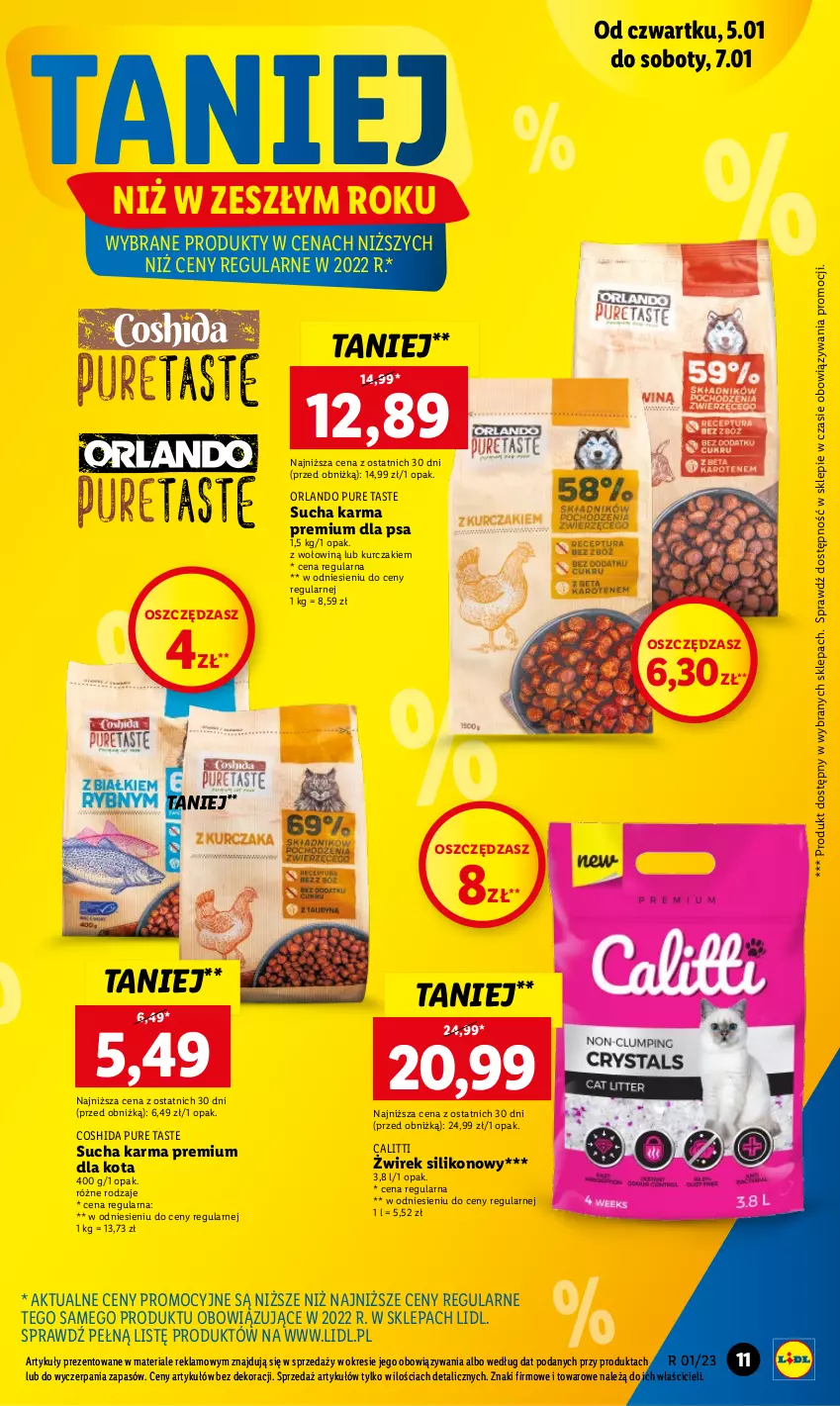 Gazetka promocyjna Lidl - GAZETKA - ważna 05.01 do 07.01.2023 - strona 11 - produkty: Kurczak, Pur, Sucha karma