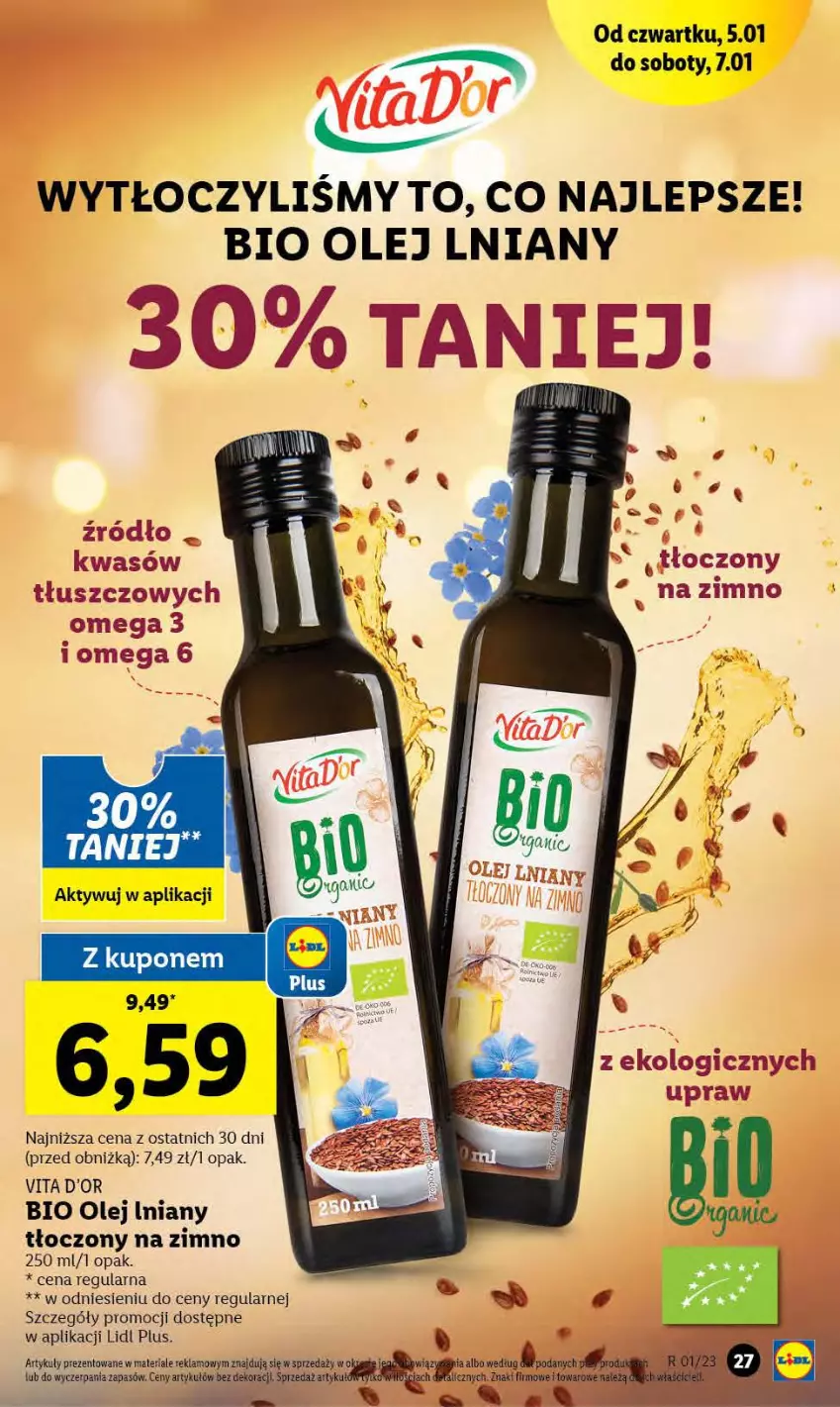 Gazetka promocyjna Lidl - GAZETKA - ważna 05.01 do 07.01.2023 - strona 29 - produkty: Olej