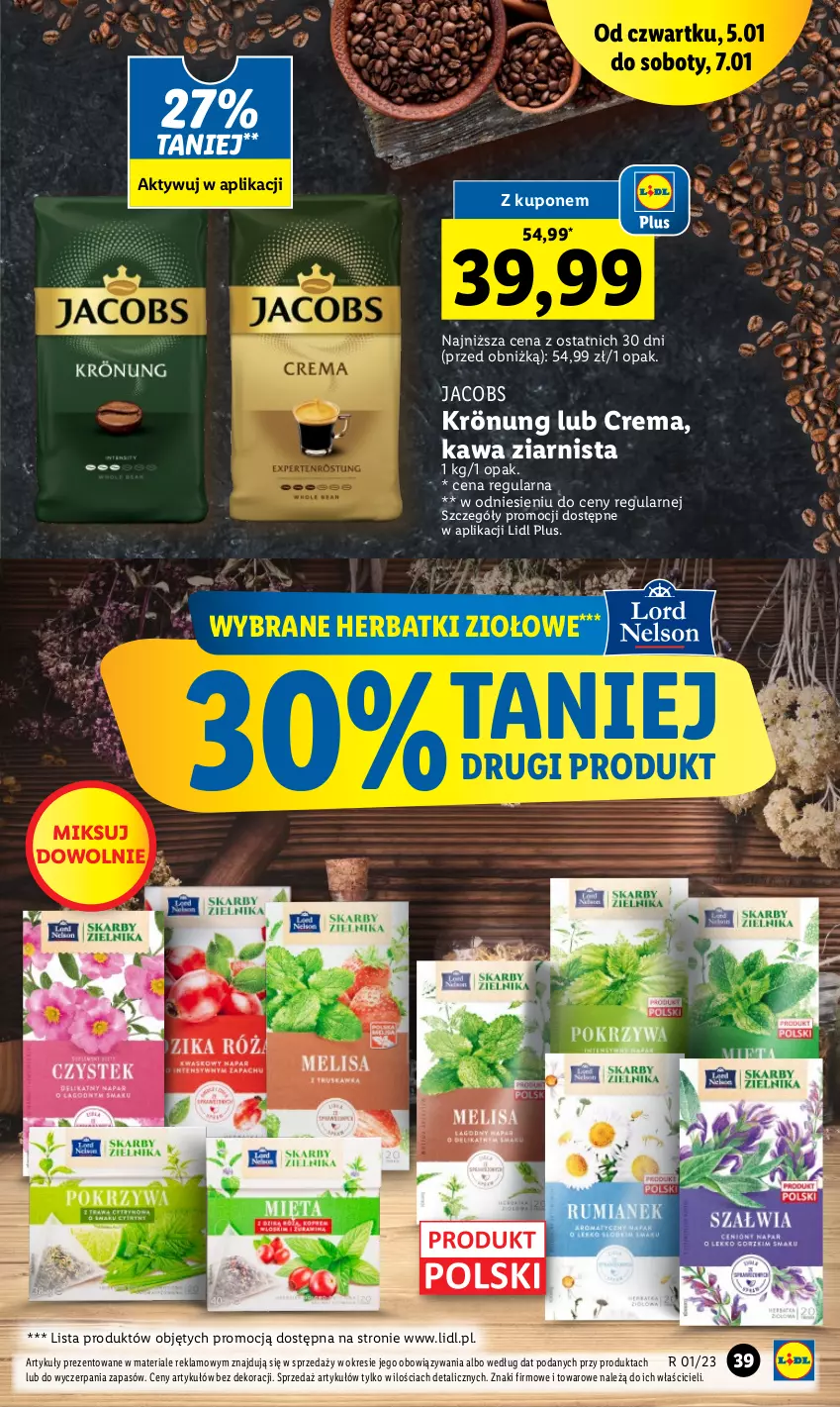 Gazetka promocyjna Lidl - GAZETKA - ważna 05.01 do 07.01.2023 - strona 41 - produkty: Jacobs, Jacobs Krönung, Kawa, Kawa ziarnista