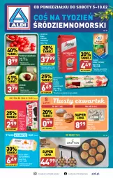 Gazetka promocyjna Aldi - Pełna oferta - Gazetka - ważna od 10.02 do 10.02.2024 - strona 1 - produkty: Pączek, Sos, Gra, Cukier, Kawa ziarnista, Jaja, Kawa, Diamant, Faworki, Mola, Cukier trzcinowy, Patelnia, Pomidory, Segafredo, Mleko, Fa