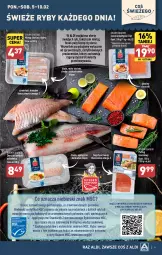 Gazetka promocyjna Aldi - Pełna oferta - Gazetka - ważna od 10.02 do 10.02.2024 - strona 9 - produkty: Polędwica, Sos, Ryby i owoce morza, Golden Seafood, Sushi, Owoce morza, Pstrąg, Owoce, Mintaj, Dorsz, Omega-3, Mięso, Pstrąg łososiowy