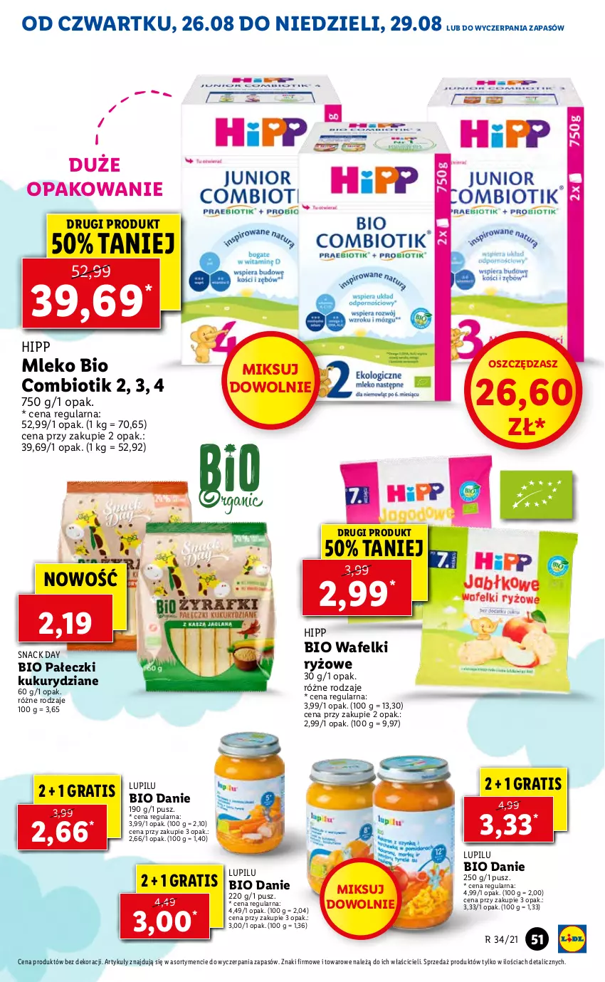 Gazetka promocyjna Lidl - GAZETKA - ważna 26.08 do 29.08.2021 - strona 51 - produkty: Gra, HiPP, Mleko, Ryż