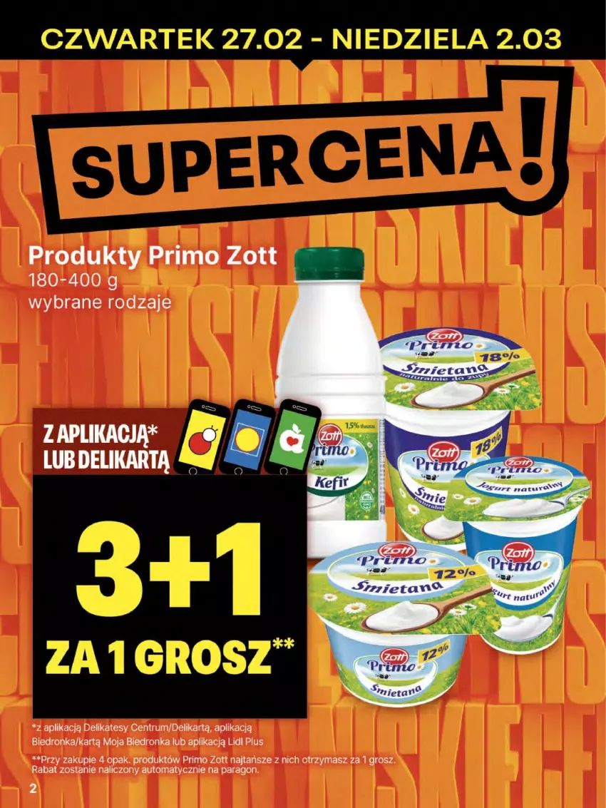 Gazetka promocyjna Delikatesy Centrum - NOWA GAZETKA Delikatesy Centrum od 27 lutego! 27.02-5.03.2025 - ważna 27.02 do 05.03.2025 - strona 2 - produkty: Dron, Prima, Rum, Zott