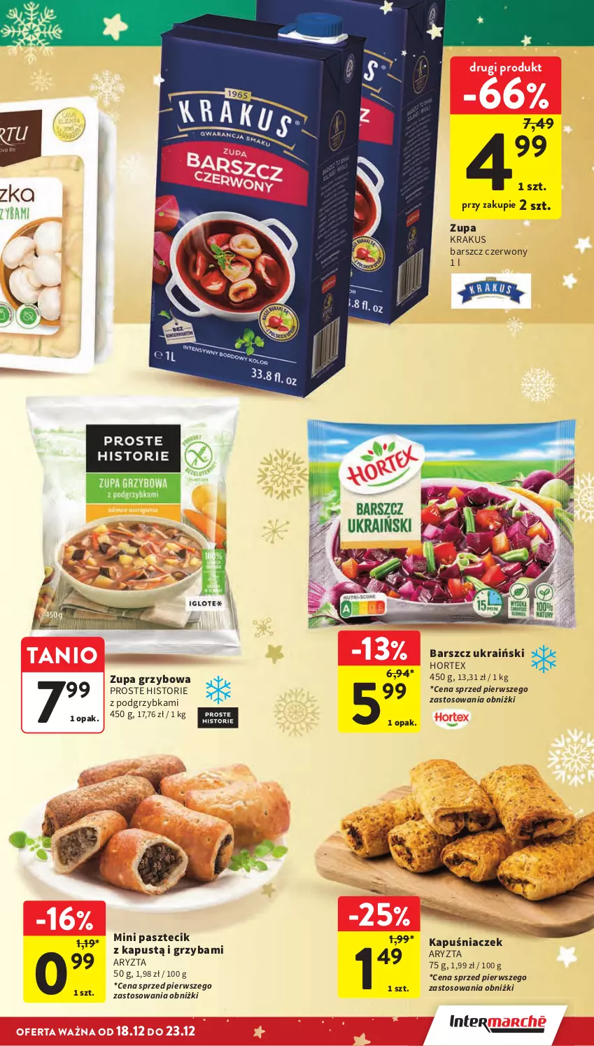 Gazetka promocyjna Intermarche - Gazetka Intermarche - ważna 18.12 do 23.12.2025 - strona 21 - produkty: Hortex, Kapuśniaczek, Kapustą, Krakus, Zupa