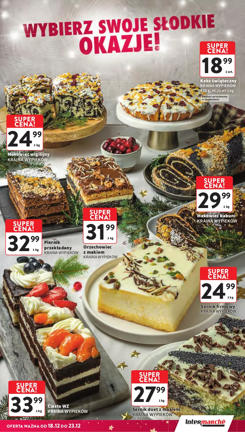 Gazetka promocyjna Intermarche - Gazetka Intermarche - ważna 18.12 do 23.12.2025 - strona 29 - produkty: Babuni, Makowiec, Piernik, Ser