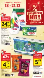 Gazetka promocyjna Intermarche - Gazetka Intermarche - Gazetka - ważna od 23.12 do 23.12.2025 - strona 6 - produkty: Płyn do prania, Papier, Proszek do prania, Chipsy, Papier toaletowy, Foxy, Ariel, Kapsułki do prania