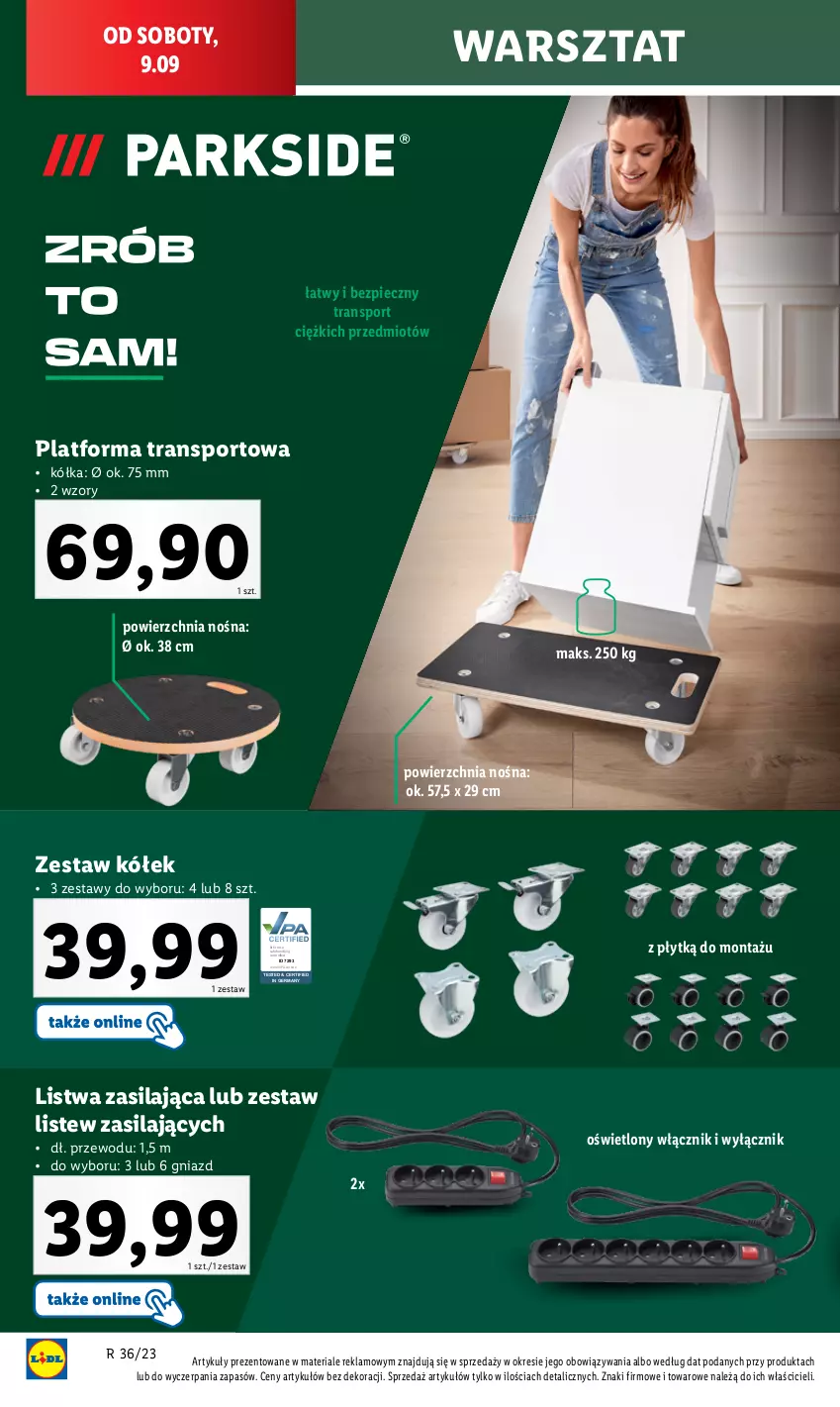 Gazetka promocyjna Lidl - GAZETKA - ważna 09.09 do 09.09.2023 - strona 12 - produkty: Control, Listwa, Piec, Por, Sport, Tran