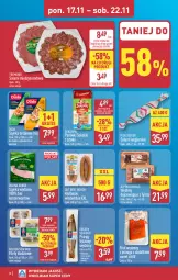 Gazetka promocyjna Aldi - Pełna oferta - Gazetka - ważna od 22.11 do 22.11.2025 - strona 12 - produkty: Parówki sokoliki, Sok, Ser, Gra, Salami, Pstrąg tęczowy, Sokołów, Parówki, Duda, Golden Seafood, Szynka, Pstrąg
