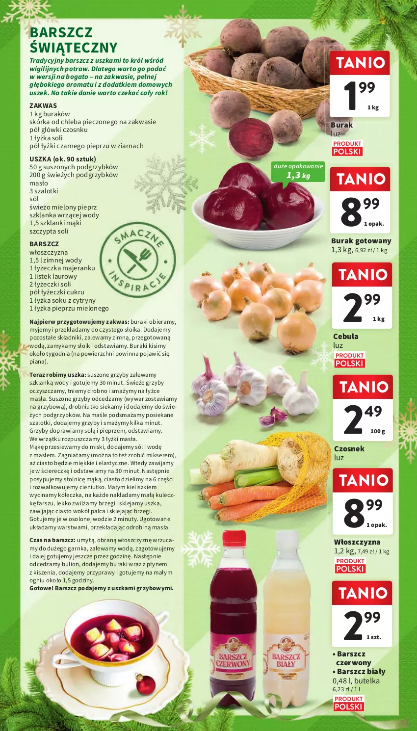 Gazetka promocyjna Intermarche - Gazetka Intermarche - ważna 19.12 do 23.12.2023 - strona 25 - produkty: Bulion, Buraki, Cebula, Chleb, Cytryny, Czosnek, Fa, Grzyby, Klej, Lanki, Laur, Lion, Masło, Mikser, Nuty, Piec, Pieprz, Przyprawy, Ser, Sok, Sól, Stek, Szal, Szklanka, Tera