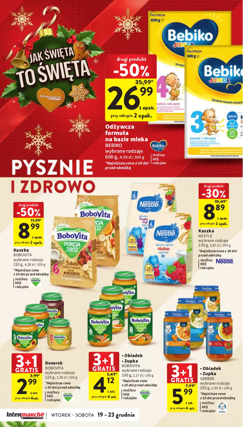 Gazetka promocyjna Intermarche - Gazetka Intermarche - ważna 19.12 do 23.12.2023 - strona 40 - produkty: Bebiko, BoboVita, Deser, Gerber, Gra, Ser, Serek