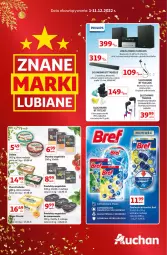 Gazetka promocyjna Auchan - Gazetka Znane Marki Lubiane Auchan - Gazetka - ważna od 11.12 do 11.12.2022 - strona 1 - produkty: Top, Zawieszki, Słuchawki, Bref, Głośnik, Mikrofon, Soundbar, Bieganie